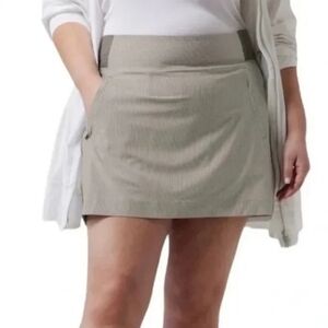 Athleta Brooklyn Tennis Striped Mini Sporty Casual Skort Skirt Plus Size 24.